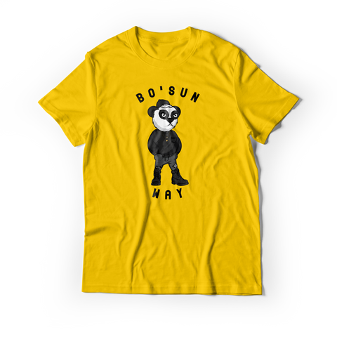 Panda Boats Black T-Shirt